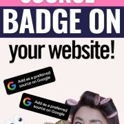 How to Put a Google Preferred Source Badge On Your Website or Blog 2 woman blows a bubble gum bubble as she learns the explanation How to Put a Google Preferred Source Badge On Your Website or blog from HerPaperRoute