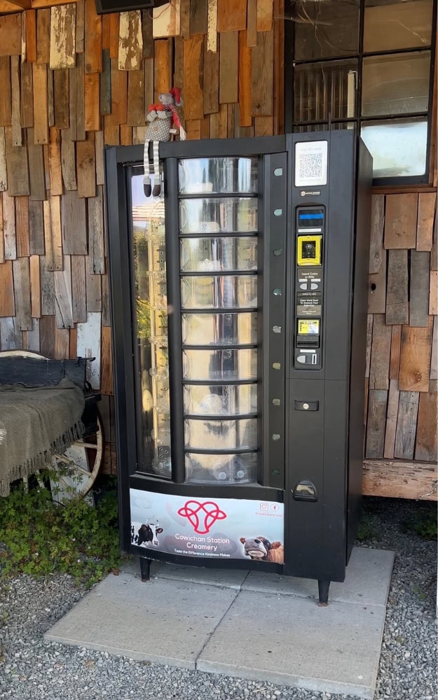 Planning the Perfect Day in South Cowichan, Itinerary 7 visit the cheese vending machine in cowichan