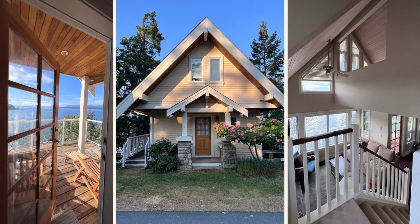 Where to stay on Pender Island_cute cottage rental atcurrents at oter bay review